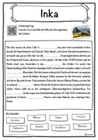 Vorschau - Unterrichtsreihen - Inka Lückentext mit Wortspeicher Hörverstehen und Suchsel - Seite 1