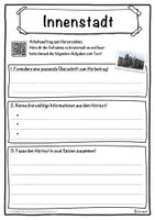 Vorschau - Unterrichtsreihen - Innenstadt Lückentext mit Wortspeicher Hörverstehen und Suchsel - Seite 3