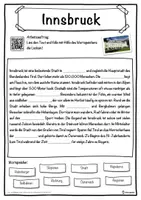 Vorschau - Unterrichtsreihen - Innsbruck Lückentext mit Wortspeicher Hörverstehen und Suchsel - Seite 1