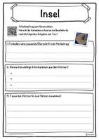 Vorschau - Unterrichtsreihen - Insel Lückentext mit Wortspeicher Hörverstehen und Suchsel - Seite 3