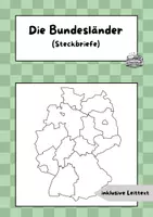 Vorschau - Arbeitsblätter - Steckbrief Bundesländer (Referate) - Deckblatt