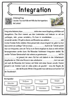 Vorschau - Unterrichtsreihen - Integration Lückentext mit Wortspeicher Hörverstehen und Suchsel - Seite 1