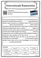 Vorschau - Unterrichtsreihen - Internationale Raumstation Lückentext mit Wortspeicher Hörverstehen und Suchsel - Seite 1
