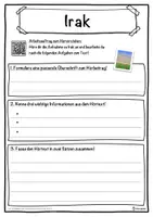 Vorschau - Unterrichtsreihen - Irak Lückentext mit Wortspeicher Hörverstehen und Suchsel - Seite 3
