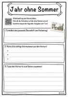 Vorschau - Unterrichtsreihen - Jahr ohne Sommer Lückentext mit Wortspeicher Hörverstehen und Suchsel - Seite 3