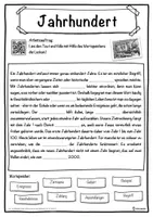 Vorschau - Unterrichtsreihen - Jahrhundert Lückentext mit Wortspeicher Hörverstehen und Suchsel - Seite 1