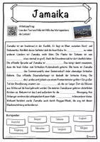 Vorschau - Unterrichtsreihen - Jamaika Lückentext mit Wortspeicher Hörverstehen und Suchsel - Seite 1