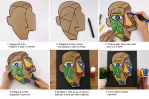 anteprima - Materiale per pittura e bricolage - Ritratti Cubisti alla Picasso - Pagina 2