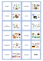 Vorschau - Arbeitsblätter - Spiel Spanisch: Domino Asignaturas (Schulfächer und Stundenplan) - Seite 2