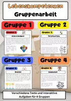 Vorschau - Arbeitsblätter - Lebenskompetenzen Gruppenarbeit: Selbstständigkeit, Verantwortung, Respekt & Dankbarkeit - Deckblatt