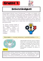 Vorschau - Arbeitsblätter - Lebenskompetenzen Gruppenarbeit: Selbstständigkeit, Verantwortung, Respekt & Dankbarkeit - Seite 1