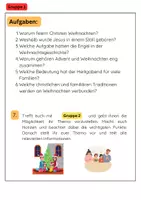 Vorschau - Stationenlernen - Christliche Feste: Weihnachten, Ostern, Pfingsten & Karfreitag - Seite 2