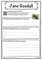 Vorschau - Unterrichtsreihen - Jane Goodall Lückentext mit Wortspeicher Hörverstehen und Suchsel - Seite 3