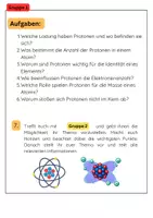 Vorschau - Arbeitsblätter - Atombau Gruppenatbeit: Protonen, Neutronen & Elektronen - Seite 2