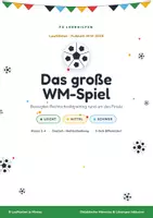 Vorschau - Spiele - Laufdiktat Fußball-WM 2026 „Das große WM-Spiel" | Deutsch Klasse 2–4 | 3-fach differenziert + Lösungen - Seite 1