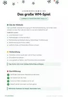 Vorschau - Spiele - Laufdiktat Fußball-WM 2026 „Das große WM-Spiel" | Deutsch Klasse 2–4 | 3-fach differenziert + Lösungen - Seite 2