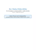 Vorschau - Arbeitsblätter - Sichere Routine statt Flüchtigkeitsfehler: Die 10 häufigsten Mathe-Fallen - Deckblatt