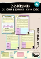 Vorschau - Arbeitsblätter - Essstörungen (UE: Körper & Schönheit - Ich bin schön) - Deckblatt