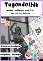 Vorschau - Arbeitsblätter - Tugendethik Aristoteles: Unterrichtsmaterial Ethik - Deckblatt