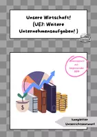 Vorschau - Arbeitsblätter - Welche Aufgaben hat ein Unternehmen noch? (Arbeitsblatt und PPP) - Deckblatt