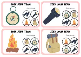 Voorbeeld - Zoek jouw team (groepjes van 5) - Pagina 1
