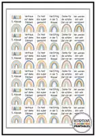 Vorschau - Mal- und Bastelvorlagen - Schlüsselanhänger Abschied | Erinnerung Grundschulzeit | Boho Regenbogen - Seite 2