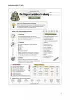 Vorschau - Arbeitsblätter - Gegenstandsbeschreibung, Merkblatt, Verlustanzeige, Verkaufsanzeige, Adjektivtraining - Seite 2