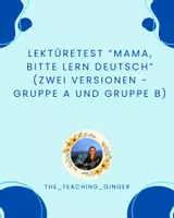 Vorschau - Test - Lektüretest Mama, bitte lern Deutsch - Deckblatt