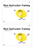 Vorschau - Aufgabenkarten - 3 Hefte Kopfrechentraining ZR 6 - Seite 1