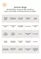 Vorschau - Arbeitsblätter - Sommer-Bingo (6 Bingovarianten) für die 3./4.Klasse - Seite 2