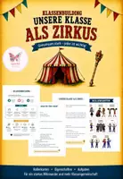 Vorschau - Bildkarten - Klassenbuilding - Unsere Klasse als Zirkus - Deckblatt