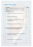Vorschau - Stundenentwürfe - Lernplan Van Gogh - Deckblatt