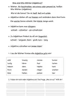 Vorschau - Arbeitsblätter - Adjektive Einführung Übung Steigerung Klasse 2/3 - Deckblatt