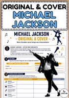 Vorschau - Arbeitsblätter - Michael Jackson: Original & Cover - Musik Jg.7-10 - Deckblatt