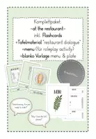 Vorschau - Mal- und Bastelvorlagen - At the restaurant - zweifach differenziertes Materialpaket - Deckblatt