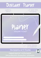 Vorschau - Lehrpläne/Lehrermaterial - Digitaler Lehrerplaner 2026/2027 - 8 Stunden - Deckblatt