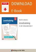 Vorschau - Arbeitsblätter - Lesetraining in der Sekundarstufe I: Techniken, Übungen und Spiele zur Lesefertigkeit - Seite 1