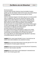 Vorschau - Arbeitsblätter - Das Rätsel um das rote Schlauchboo- Lesen Kl. 2 - Seite 1