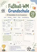Vorschau - Mal- und Bastelvorlagen - Fußball-WM 2026 – Lesen, Schreiben, Rätsel & Sprachförderung | Klasse 2–4 - Deckblatt