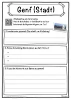 Vorschau - Unterrichtsreihen - Genf (Stadt) Lückentext mit Wortspeicher Hörverstehen und Suchsel - Seite 3