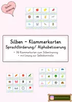 Vorschau - Spiele - Sprachförderung Sprachfit Silbenklammerkarten - Deckblatt
