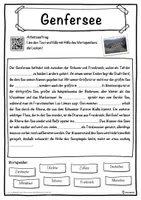 Vorschau - Unterrichtsreihen - Genfersee Lückentext mit Wortspeicher Hörverstehen und Suchsel - Seite 1