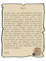 Vorschau - Bildkarten - Jack und die Schatzkarten (Prüfungsstunde) - Seite 1