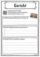 Vorschau - Unterrichtsreihen - Gericht Lückentext mit Wortspeicher Hörverstehen und Suchsel - Seite 3