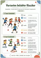 Vorschau - Spiele - Sportunterricht Ballspiele Mega Bundle – 108 Spielideen & Varianten für Fußball, Basketball, Handball, Völkerball, Brennball & Zombieball - Seite 3