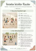 Vorschau - Spiele - Basketball-Varianten für den Sportunterricht – 24 kreative Spielideen für Sporthalle, Vertretung & Schuljahresende - Seite 1