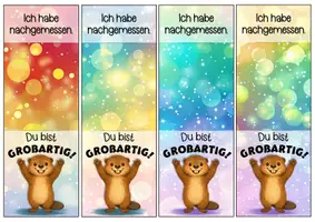 Vorschau - Anderer Materialtyp - Motivationskärtchen Biber Lineal - Seite 2