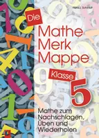 Vorschau - Arbeitsblätter - Die Mathe-Merk-Mappe Klasse 5: Mathe zum Nachschlagen, Üben und Wiederholen - Deckblatt