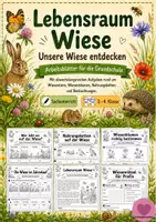 Vorschau - Arbeitsblätter - Materialpaket Lebensraum Wiese - Sachunterricht - Seite 1