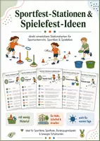 Vorschau - Spiele - Sportfest & Wasserspiele – großes Spiele-Bundle für Sportunterricht, Sportfest, Schulfest & heiße Tage im Sommer | wenig Material & Vorbereitung - Seite 1